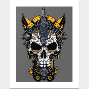 Mecha Skull S01 D12 Posters and Art